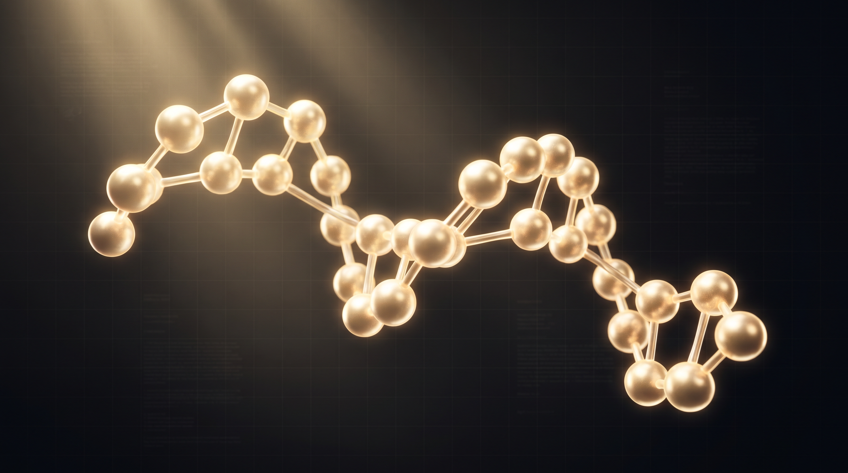 BPC-157 peptide molecular structure with regulatory document texture